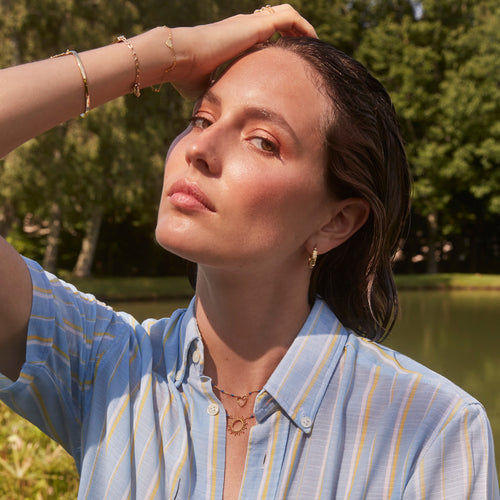 Collier Soleil Bleu Electrique