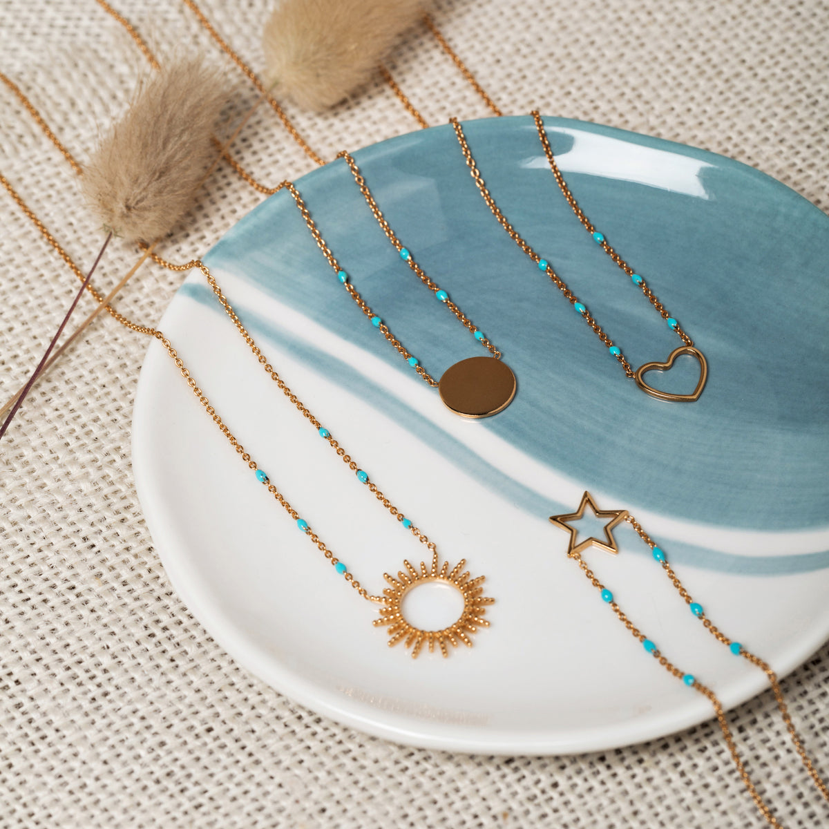 Collier Soleil Turquoise Aventurine.