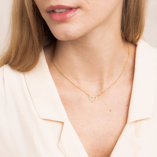 Collier Cœur Poudre