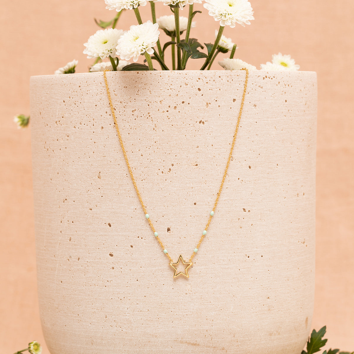 Collier Etoile Opaline