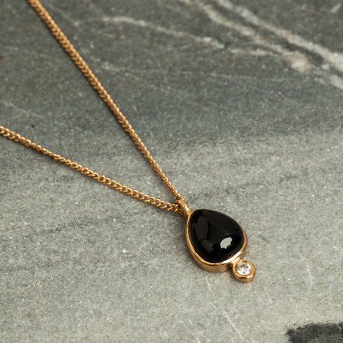 Collier Simona Onyx Noir