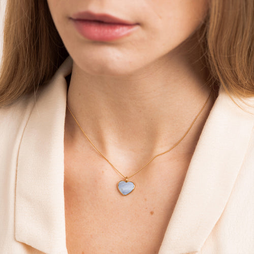 Collier Mathilda Petit agate Or.