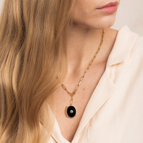 Collier Andy Onyx Noir