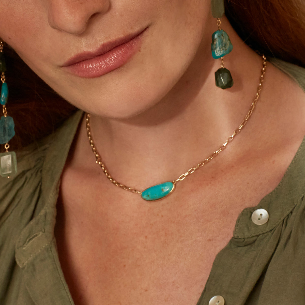 Collier Roxane Turquoise.