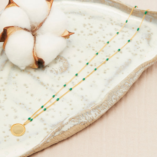 Collier Daly Emeraude.