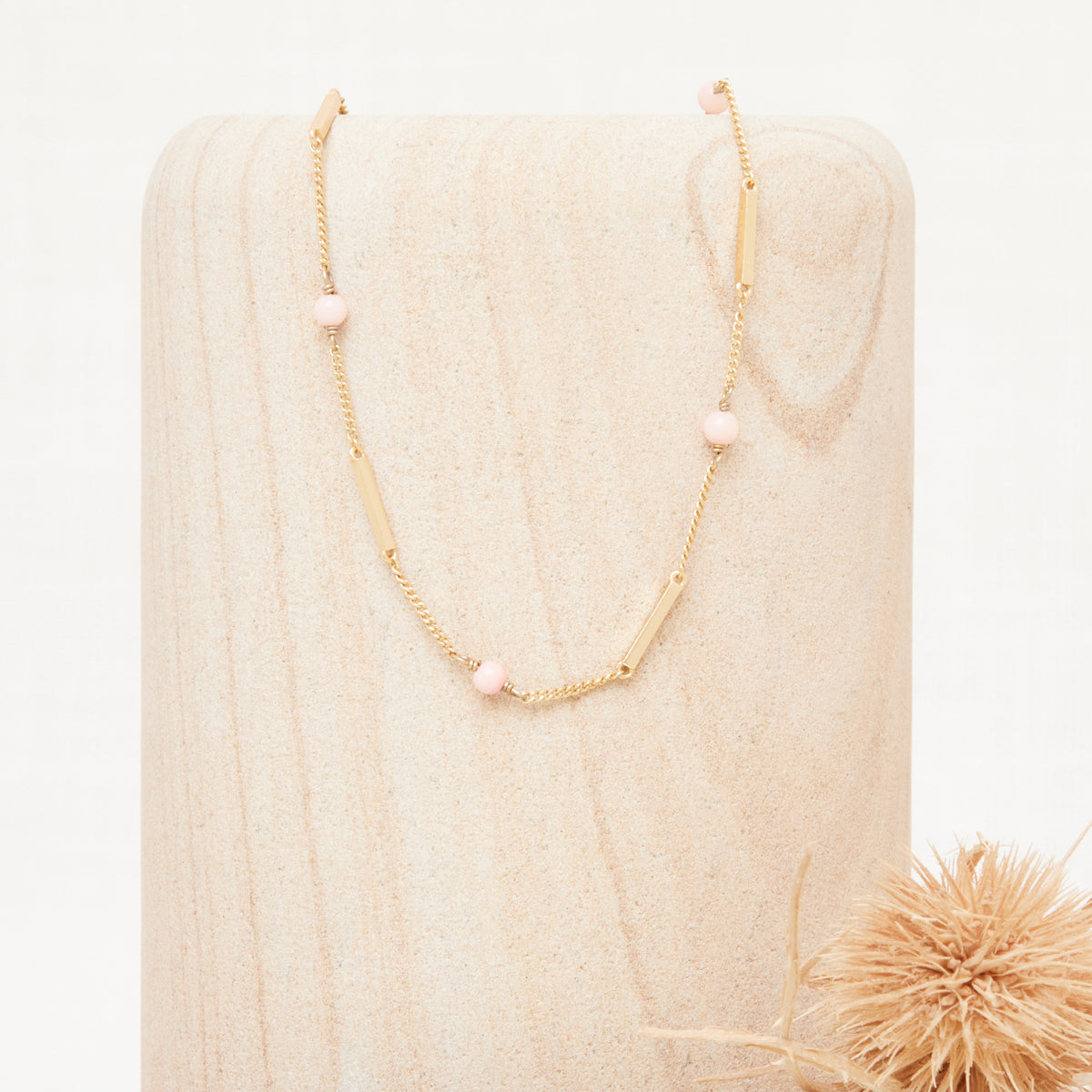 Collier Gaella Opale Rose