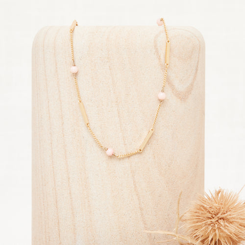 Collier Gaella Opale Rose
