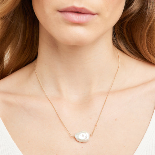 Collier Milan Perle Blanche