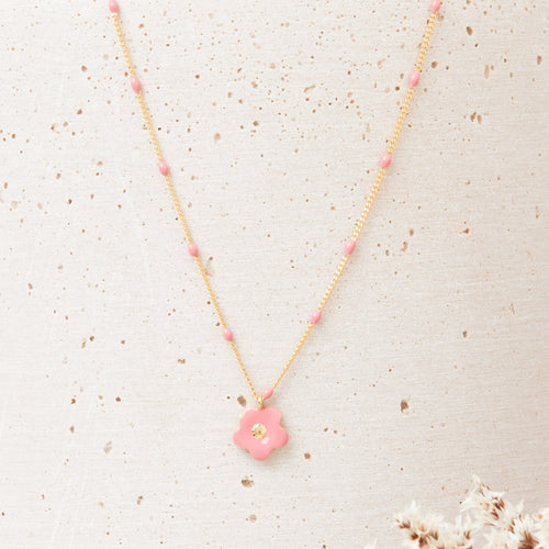 Collier Magnolia Fraise