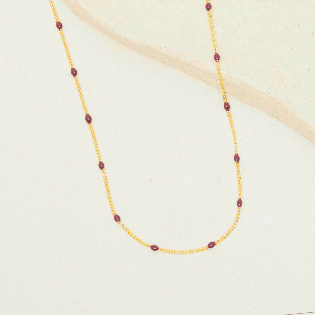 Collier Zoelie Bordeaux