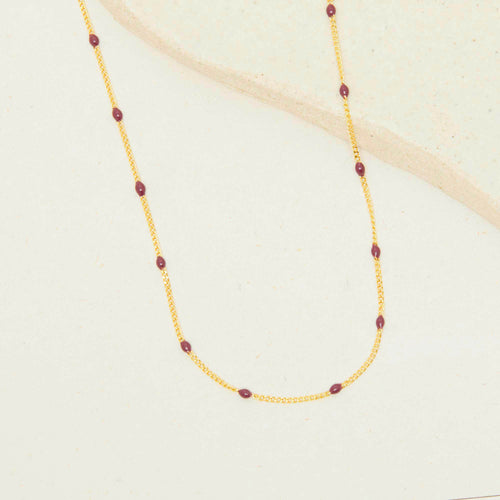 Collier Zoelie Bordeaux