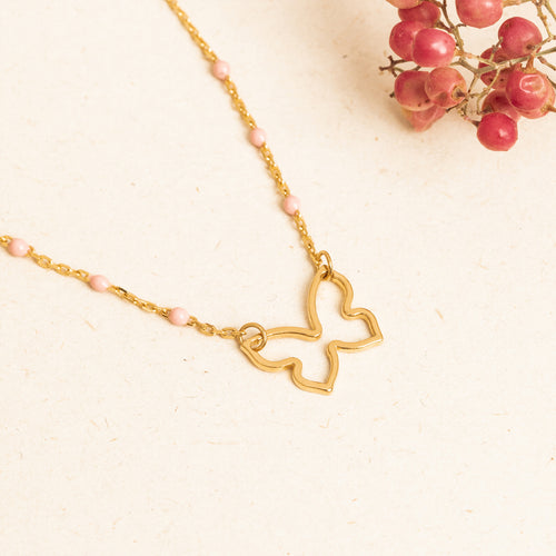 Collier Papillon Poudre
