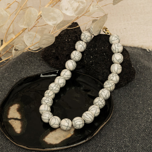 Collier Valmont Blanc Marbre