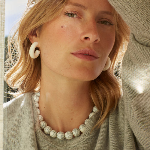 Collier Valmont Blanc Marbre