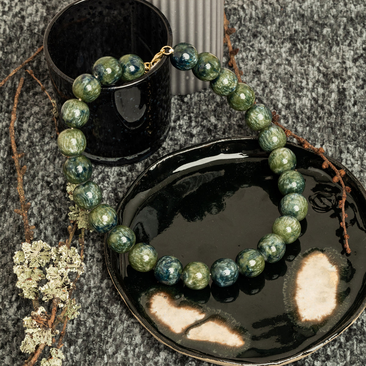 Collier Valmont Vert De Gris Marbre
