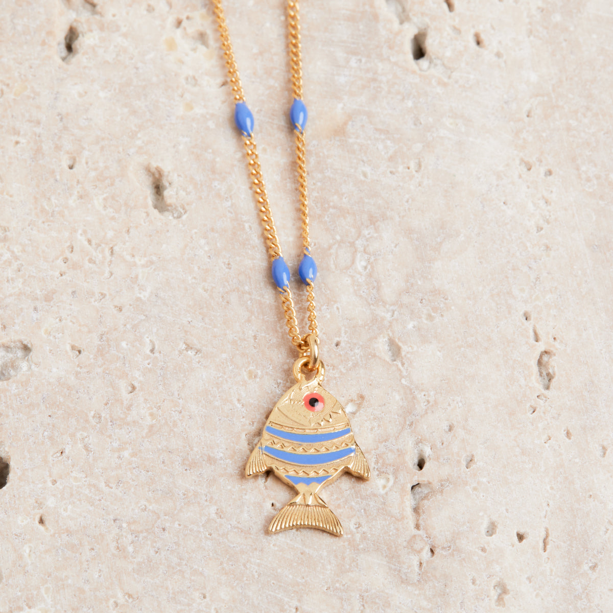 Collier Mini Mady Bleu Electrique