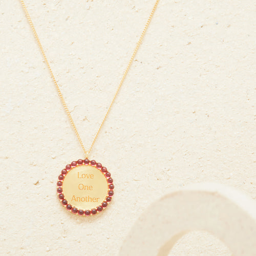 Collier Virginie Grenat