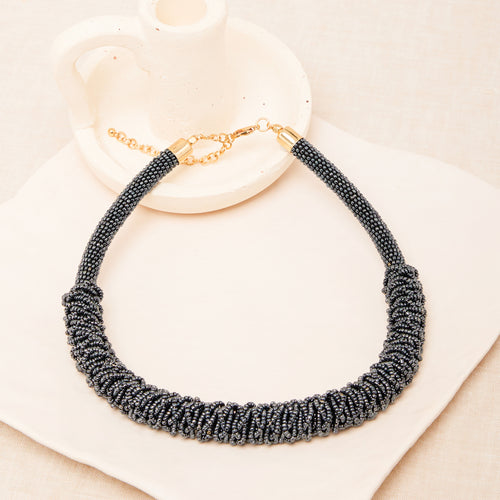Collier Maho Hematite
