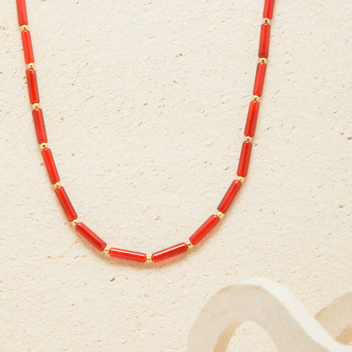 Collier Chandra Onyx Rouge