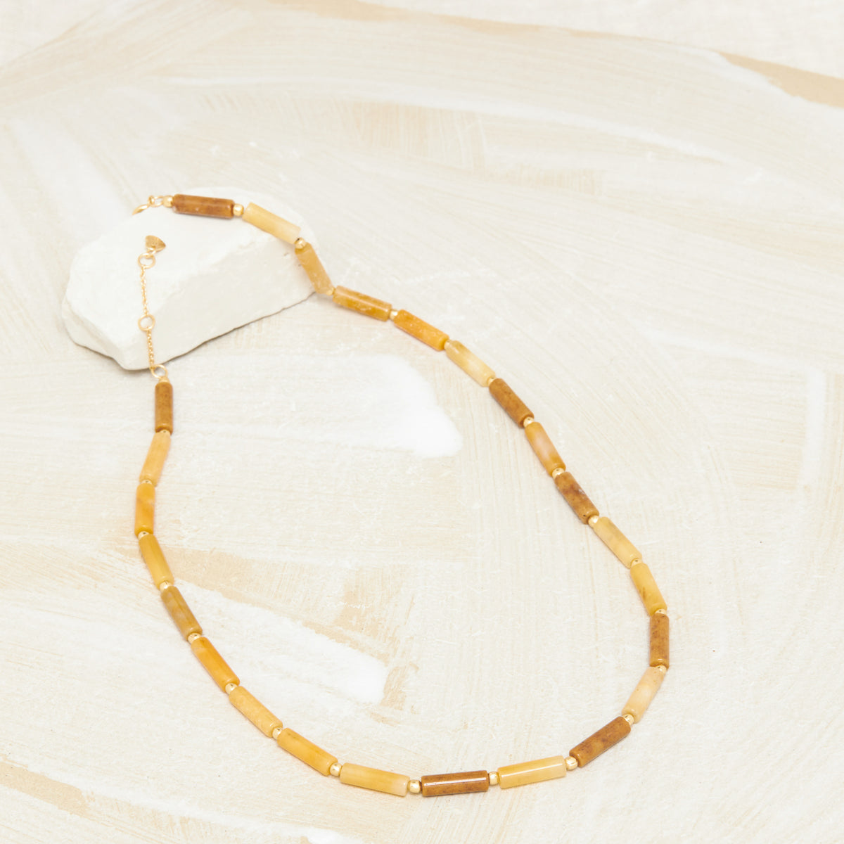 Collier Chandra Agate Jaune