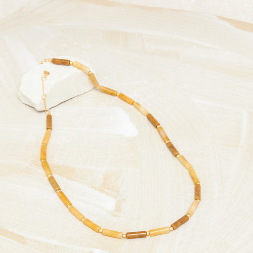 Collier Chandra Agate Jaune