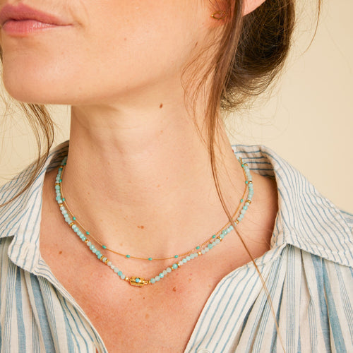 Collier Adhika Amazonite Claire