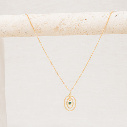Collier Abhaya Onyx Vert