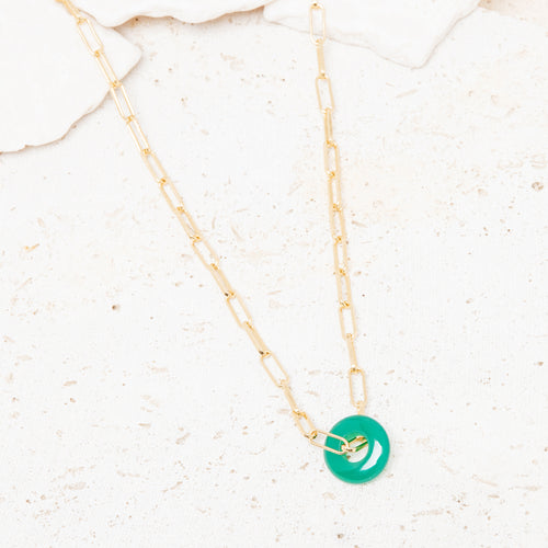 Collier Billy Onyx Vert