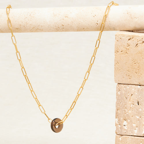 Collier Billy Quartz Fume