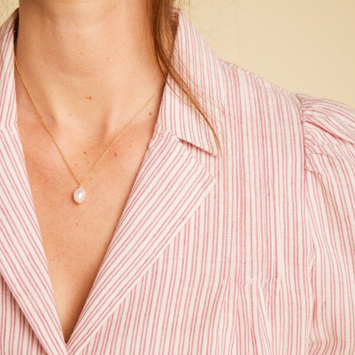 Collier Suzana Perle Blanche