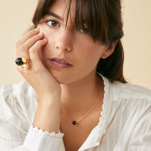 Collier Mini Lenora Noir