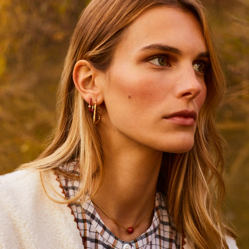 Collier Mini Lenora Pourpre