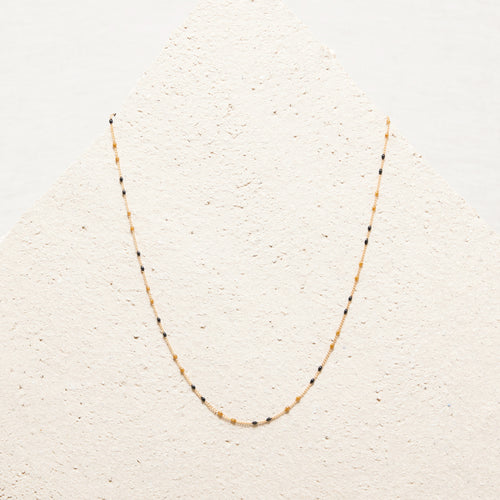 Collier Maxi Loullou Noir/Dore