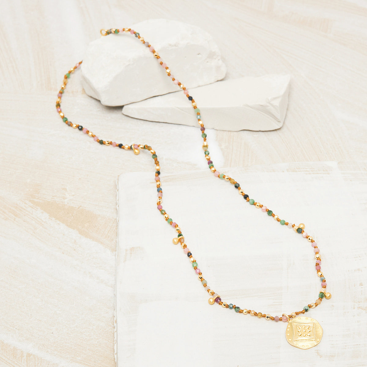 Collier Esther Rubis Zoisite/Tourmaline