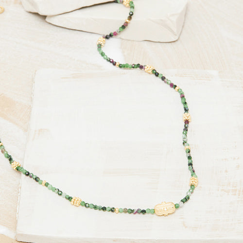 Collier Mini Anicka Rubis Zoisite
