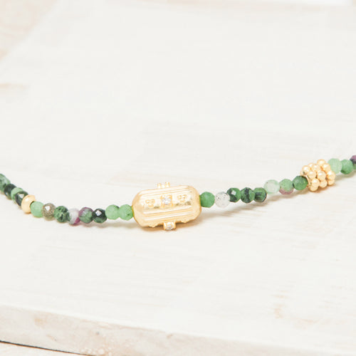 Collier Mini Anicka Rubis Zoisite