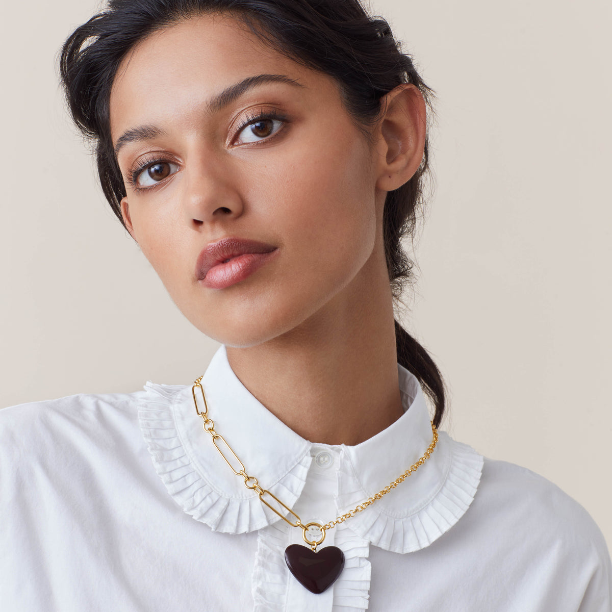 Collier Wendi Merlot Marbré