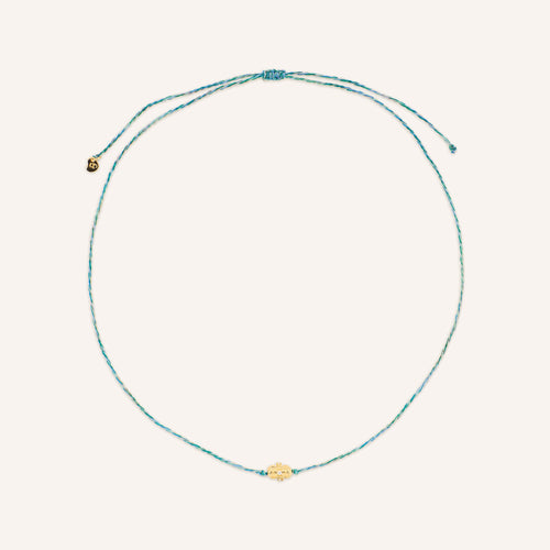 Collier Ishita Zircon Blanc/Aqua