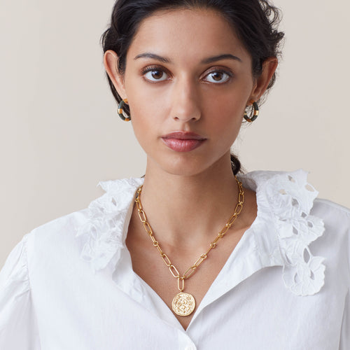 Collier Nalin Zircon Blanc