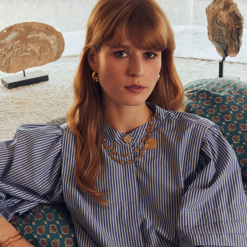 Collier Navi Or