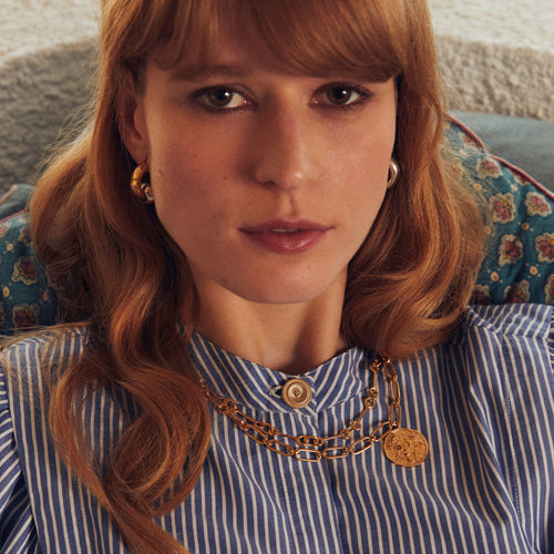 Collier Navi Or