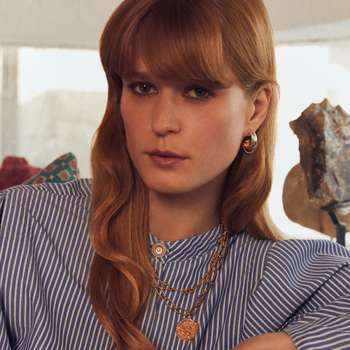 Collier Navi Or