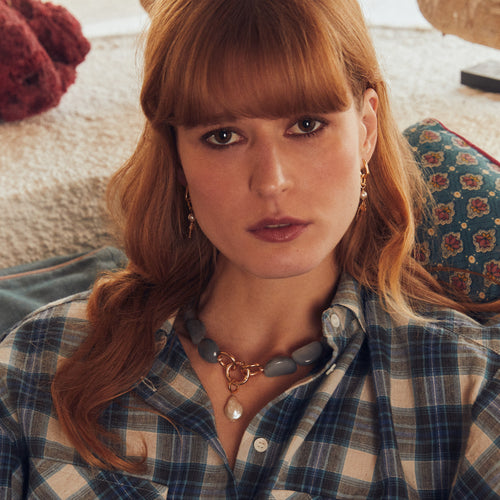 Collier Amaia Flanelle Marbré