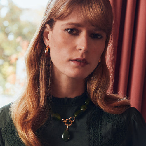 Collier Amaia Forêt Marbré