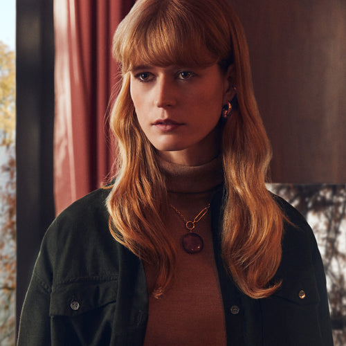 Collier Windy Ambre Marbré