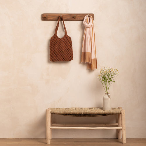 Echarpe Thais Rose Eglantine/Ecru
