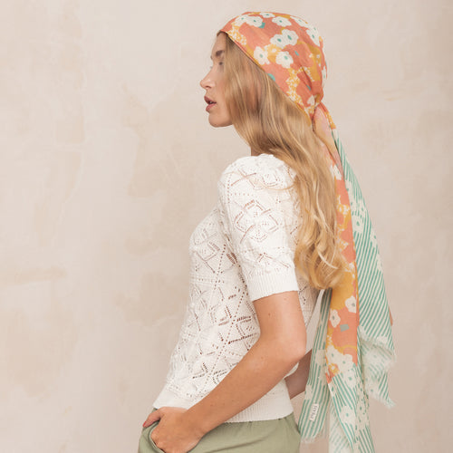 Echarpe Suzie Flower Pop Curry