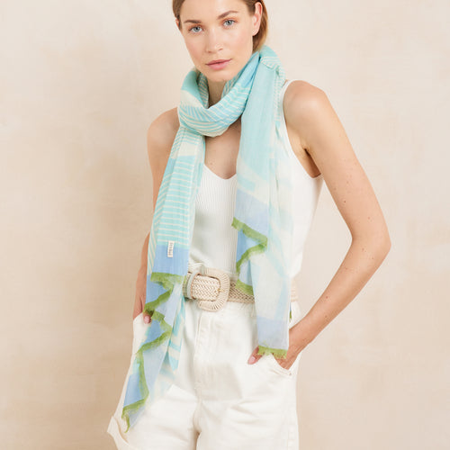 Echarpe Franny Biarritz En Ete Opaline