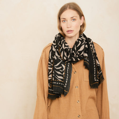 Echarpe Rahiana Tonka Noir