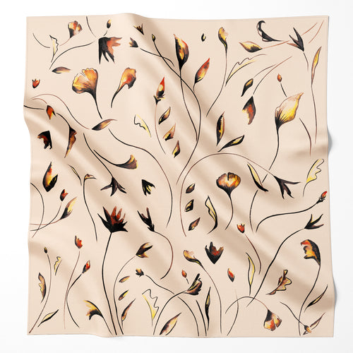 Foulard Yasmin Gingko Craie